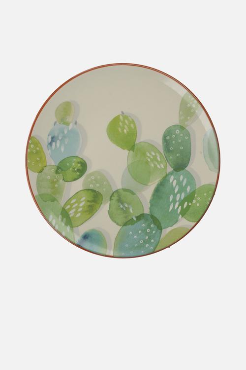 Snack plate set of 4 - cactus