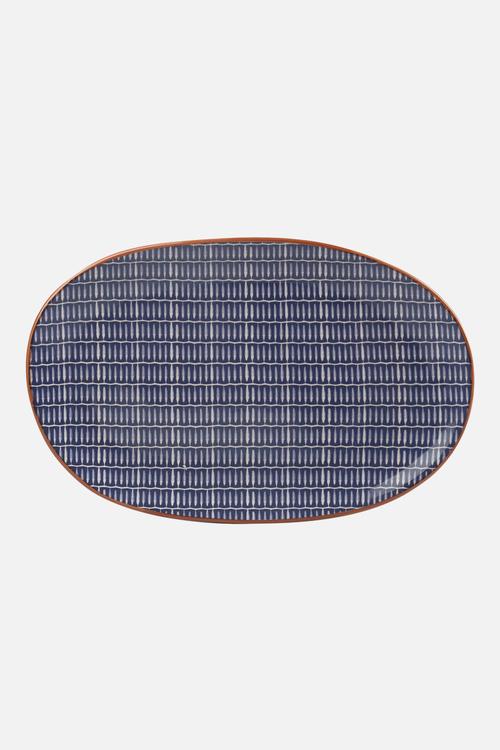 Serve platter - blue