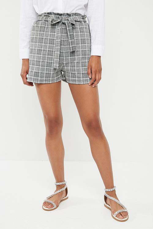 Knit self tie short - multi