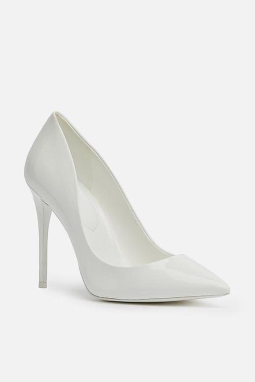 Stessy pointed stiletto heel  - white