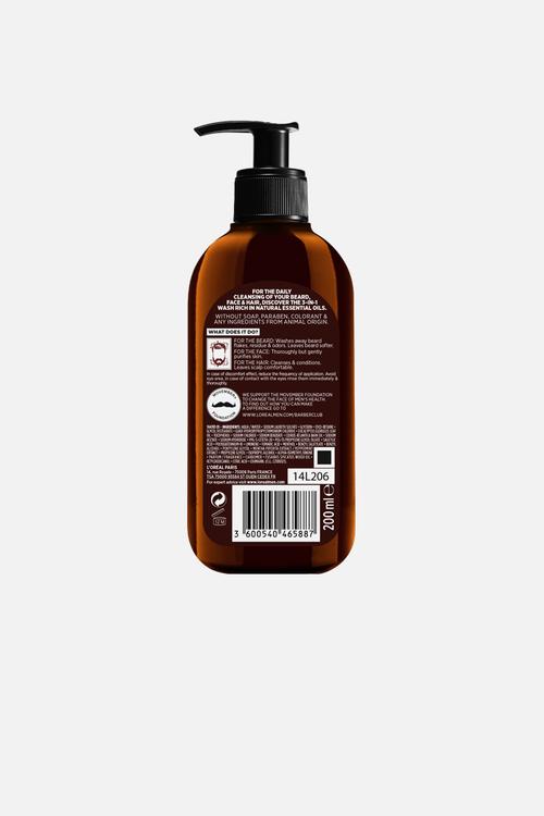 Barber Club Face, Beard and Hair Wash - 200ml