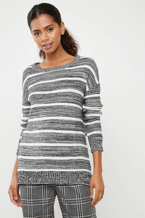 Archy pullover - black & white 