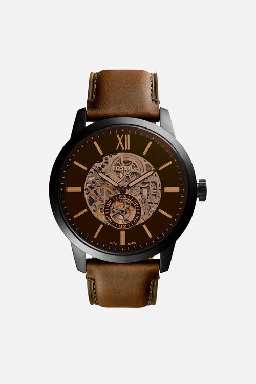 Fossil 48mm townsman men leather - brown