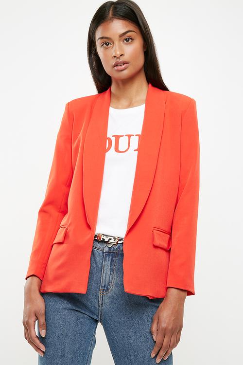 Crepe blazer - orange