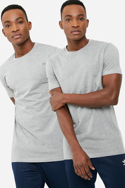 Crew neck tee - 2 pack - grey