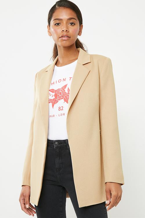 Core boyfriend blazer - beige 