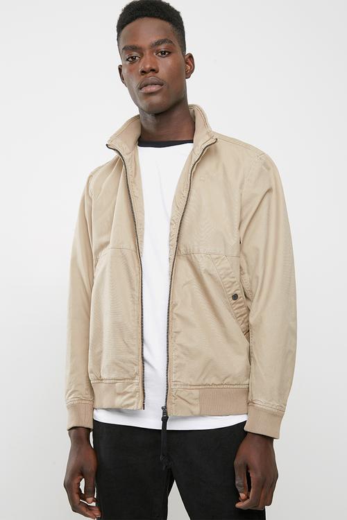 Lucas canvas track jacket - beige