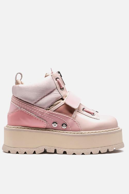 Fenty boot strap - silver pink