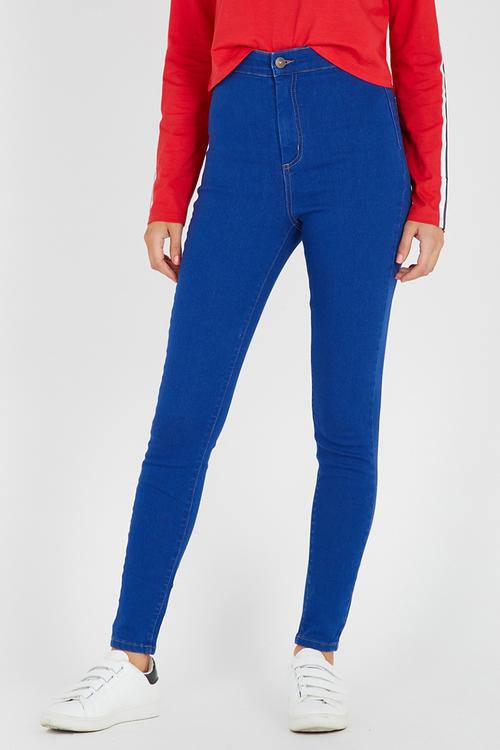 High waisted jean - blue