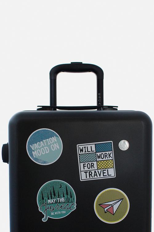 Explore luggage personalisation sticker set of 4 - multi