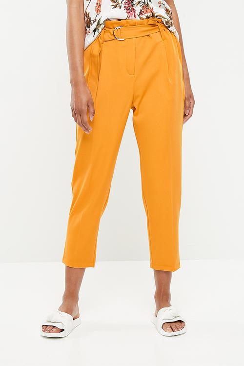 D ring pants - mustard
