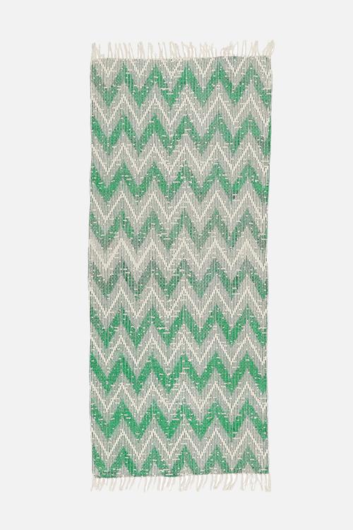 Atzi woven runner - green