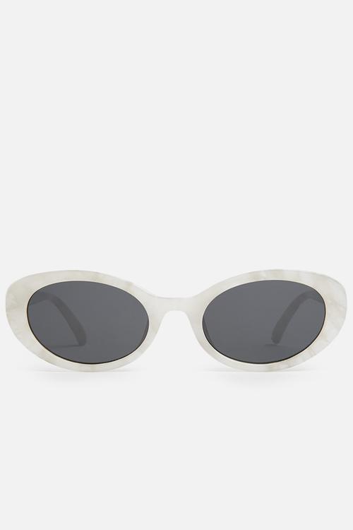 Kendall retro sunglasses-white