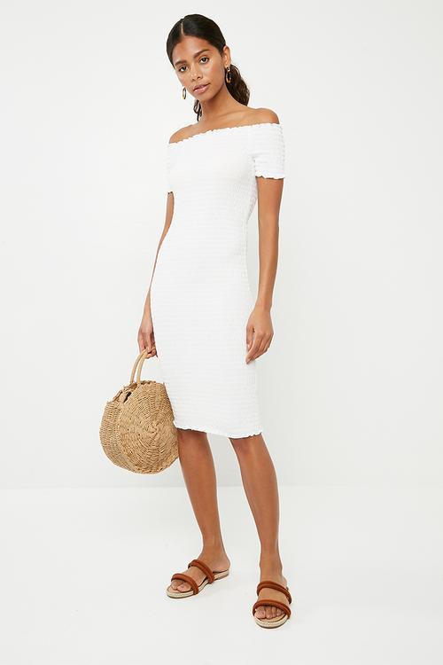Cissel smock dress - white 