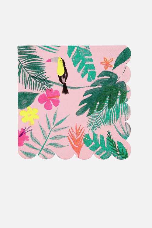 Pink tropical napkins 