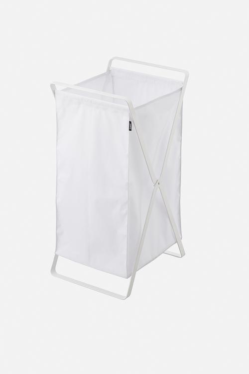 Tower laundry basket - white