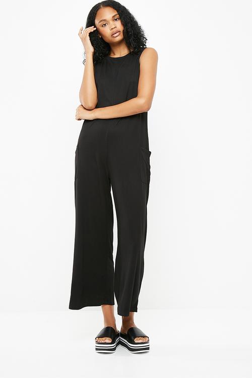 Ines wide jumpsuit - black