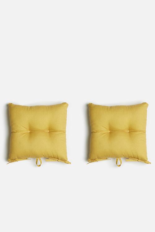 Outdoor seat cushion set - mustard