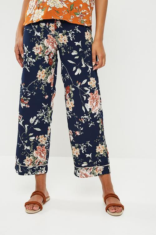 Terra wide woven pants - blue 