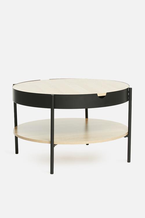 Tipton tray coffee table - black