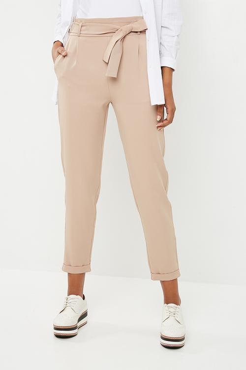 Self tie pant - beige