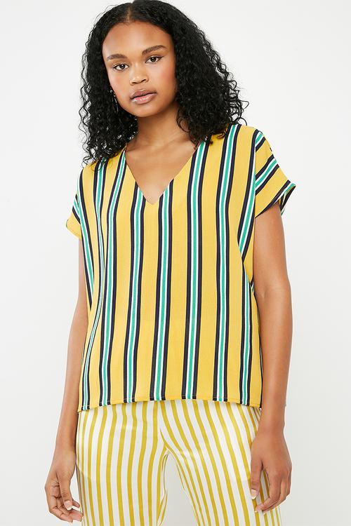 V-neck blouse - multi 