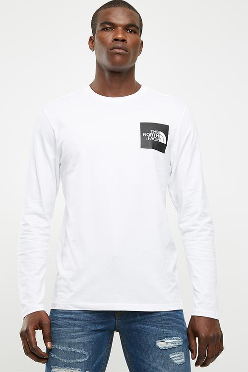 Long sleeve fine tee - white