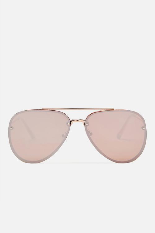 Ariana aviator sunglasses - rose gold