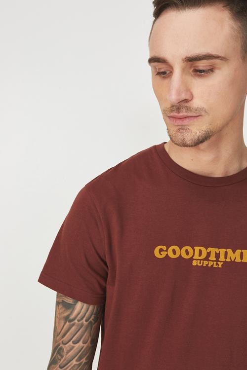 Tbar short sleeve tee - maroon