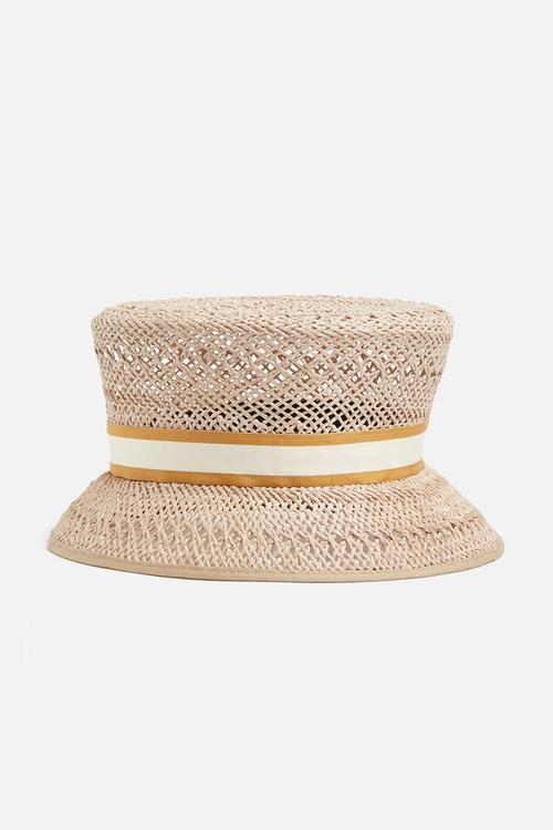 Twiss straw bucket hat - natural