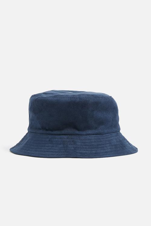 Bucket hat fabric - navy & black 