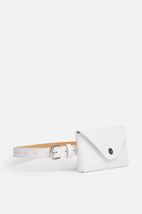Maddie belt bag - white