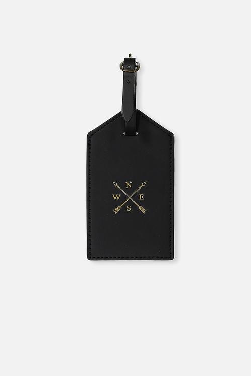 Luggage tag - black 