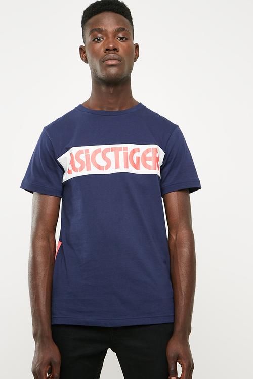 Colour block short sleeve border tee - multi
