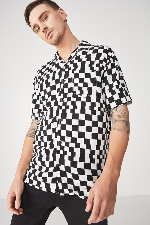 Festival shirt - black & white 