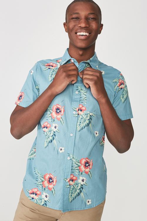 Vintage prep shirt - blue 