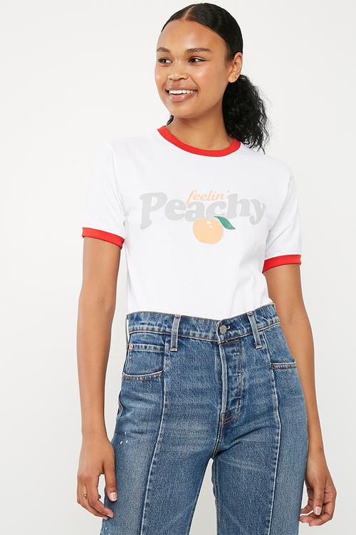 Feelin' peachy T-shirt - white