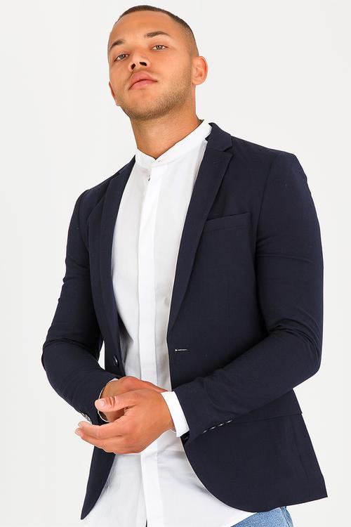 Malcon Skinny Blazer Navy