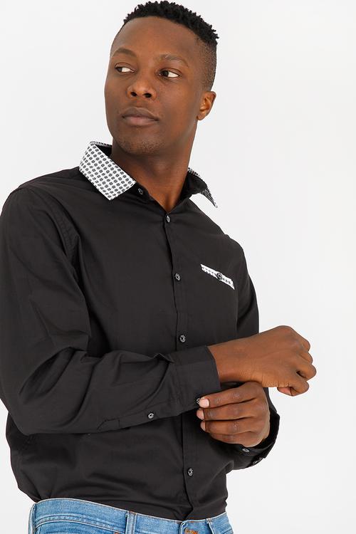 Jeffery casual shirt - black