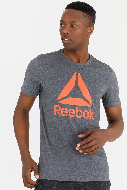 Stacked Delta Tee Dark Grey