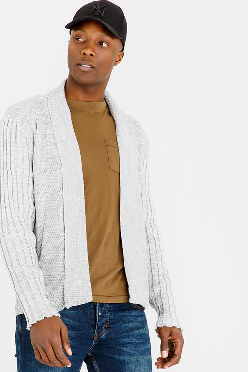 Johan Open Cardigan Grey