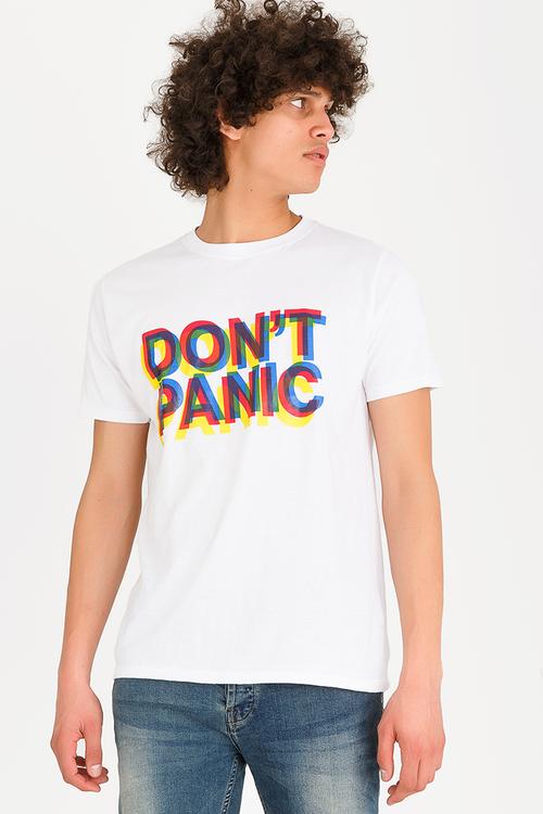 Don’t panic tee - white