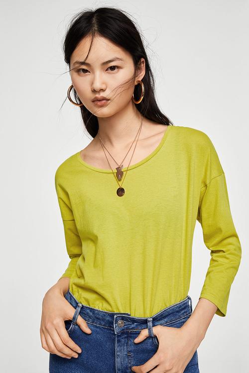Long Sleeve T-shirt Lime