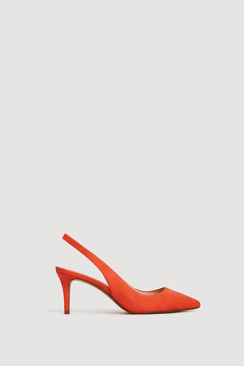 Paulo Slingback Heels Orange