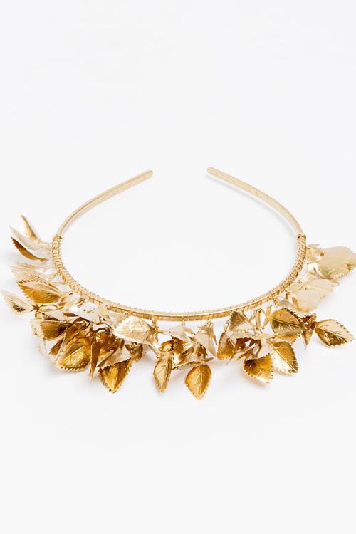 Leaf Aliceband Gold