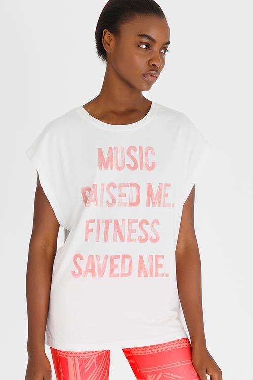 Training Cap Sleeve Tee Cream