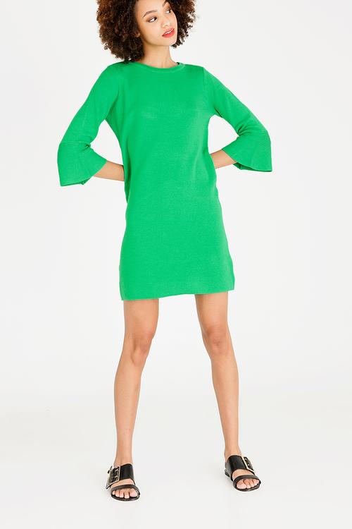 Ambre 3/4 Sleeve Dress Green