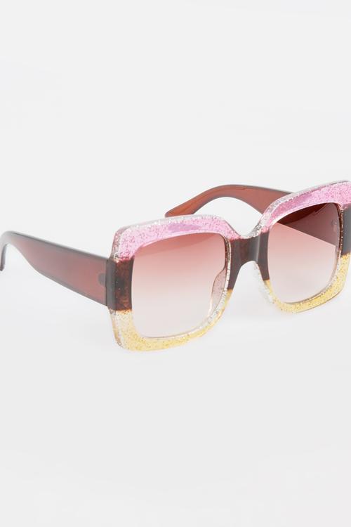 Square Sunglasses Mid Pink