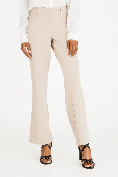 Bootleg trousers - stone