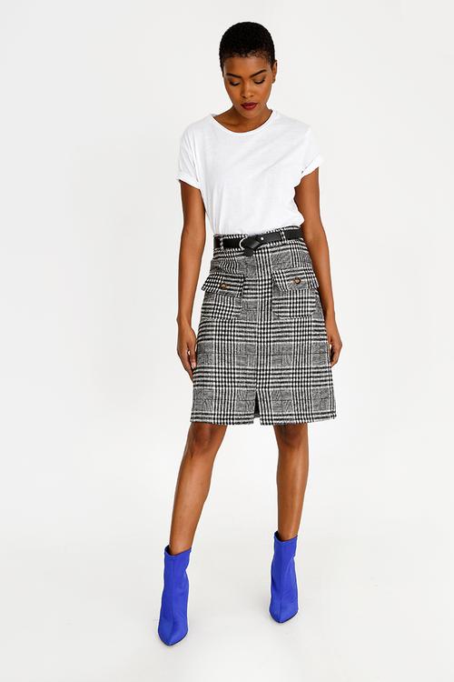 Belted Skirt Black